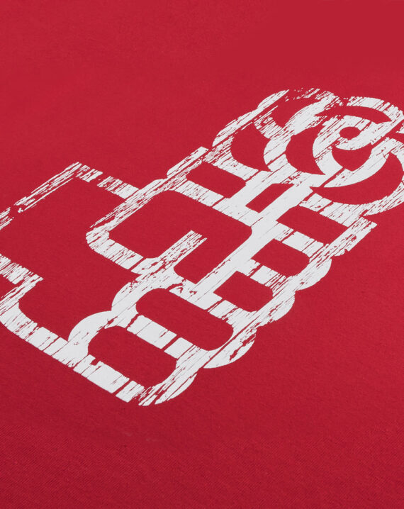 Camiseta Flor Puño New Roja Mujer - Imagen 3