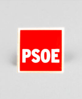 Pin cuadrado PSOE