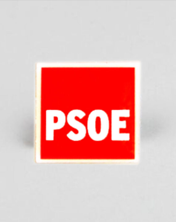 Pin cuadrado PSOE