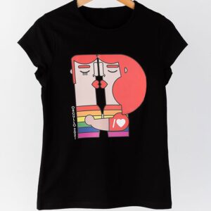 Camiseta mujer orgullo edición limitada Xoan Viqueira negro