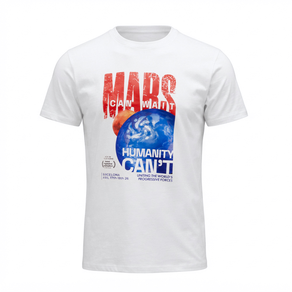 Camiseta de manga curta de algodón "MARTE"