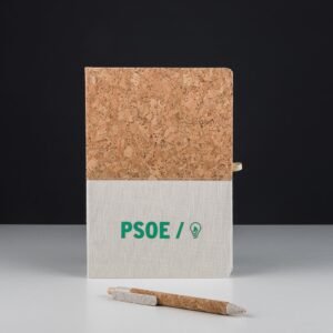 Libreta y Boli ECO Corcho y Bambú