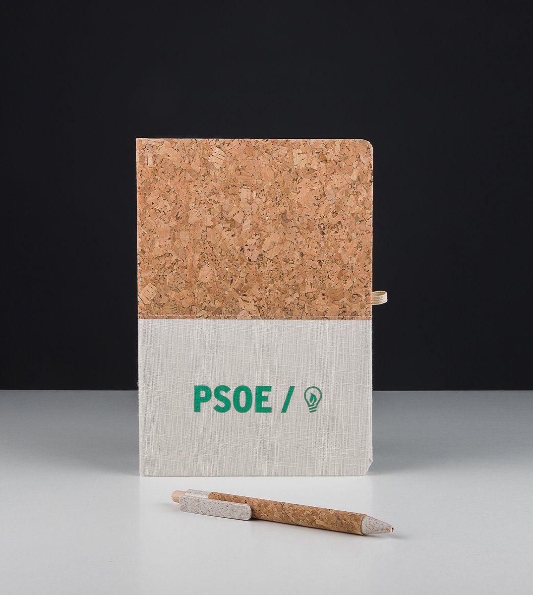 Libreta y Boli ECO Corcho y Bambú