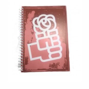 Cuaderno espiral puño y rosa