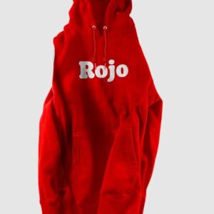 "Gorria" testu zuriarekin sudadera gorria