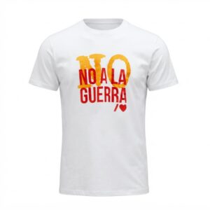 Camiseta manga corta algodon "No guerra"